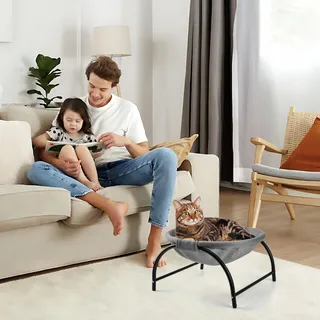 LIFLIX Kattenmand Verhoogd Wasbaar Mesh Grijs — miniatuur 7