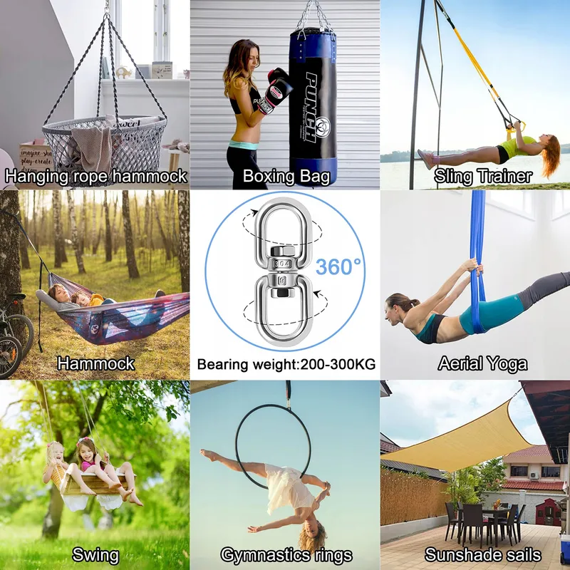 LEADERPRO Hangmatbanden Camping Blauw 3m 500kg 2 St — foto 7