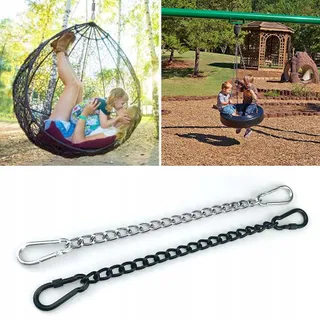 FADERR Ketting Hangmat Tuinschommel RVS Zwart 66cm — miniatuur 6