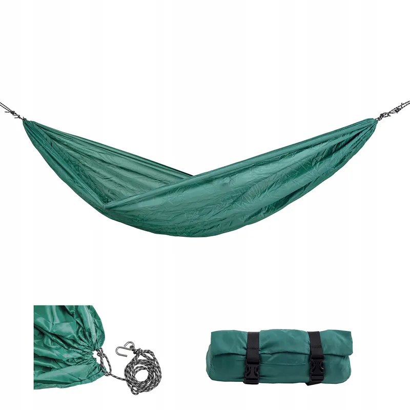 AMAZONAS Hangmatset Travel Jungle Licht Touw Haak 275x140cm — foto 1