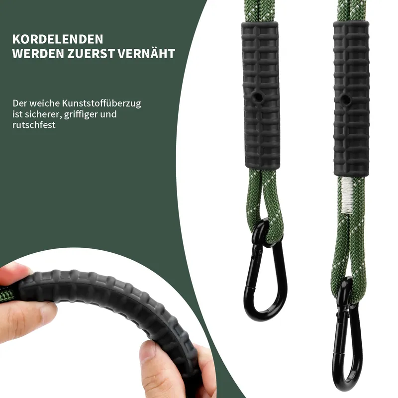 WWFFEN Bevestigingsset Schommel Haken Karabijnhaken Groen 453kg — foto 4