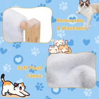 WUHMHM Houten Kattenhangmat Radiator Vensterbank Mand — miniatuur 6
