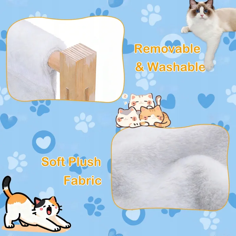 WUHMHM Houten Kattenhangmat Radiator Vensterbank Mand — foto 6