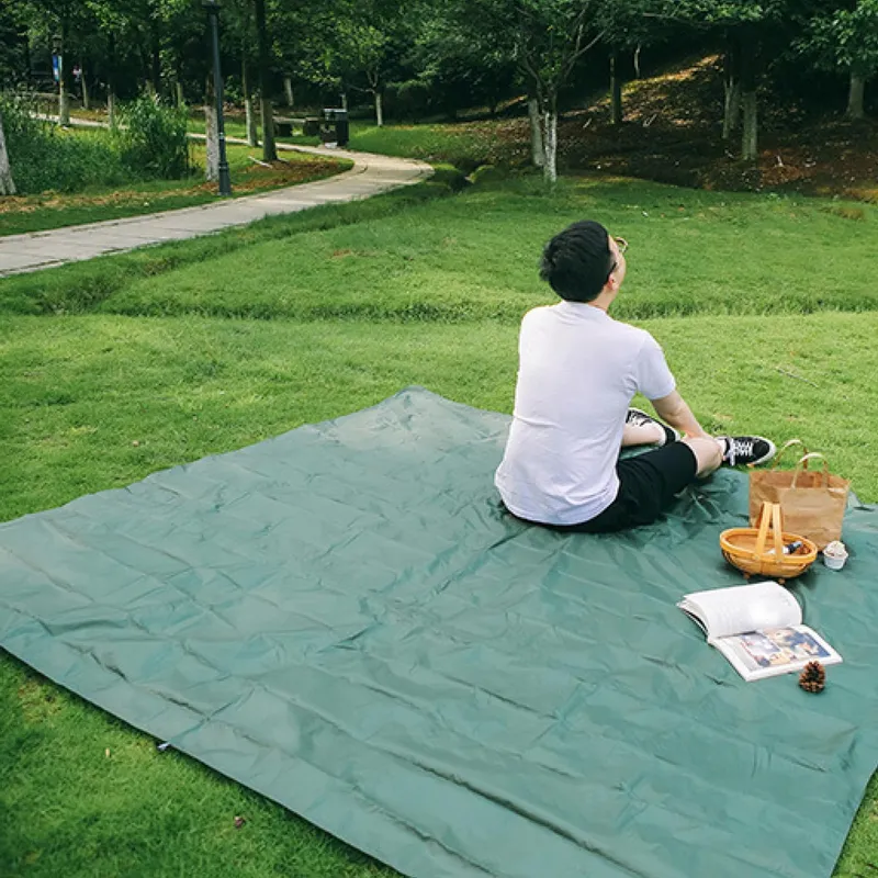 AZARXIS Tarp voor Hangmat Picknickmat Camping Zwart S — foto 7