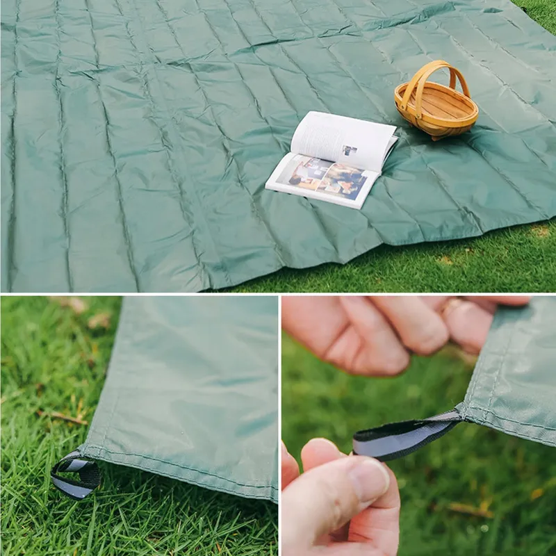 AZARXIS Tarp voor Hangmat Picknickmat Camping Zwart S — foto 6