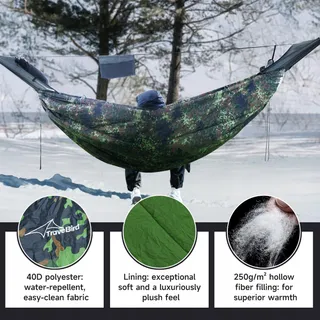 TRAVEL BIRD Hangmat Isolatiemat 4 Seizoenen Ultralicht Camping — miniatuur 4