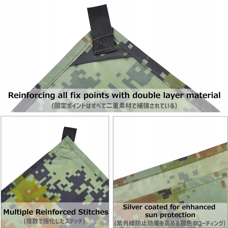 AZARXIS Waterdichte Tarp Hangmat Lichtgewicht Regenbescherming — foto 3