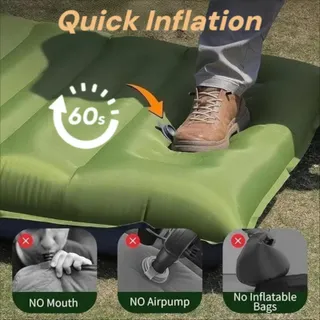 VALEHOWL Zelfopblazende Campingmat 10cm Waterdicht 4 Seizoenen — miniatuur 3