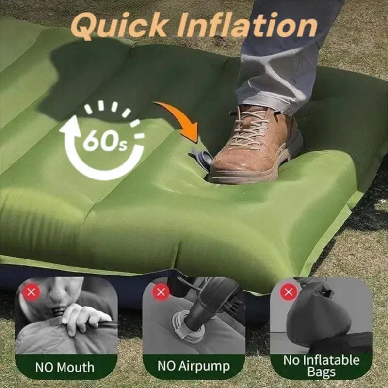 VALEHOWL Zelfopblazende Campingmat 10cm Waterdicht 4 Seizoenen — foto 3