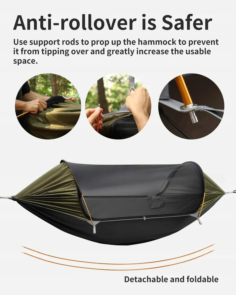 TRAVEL BIRD Hangmattent Met Klamboe UV-bescherming Camping Wandelen — foto 8