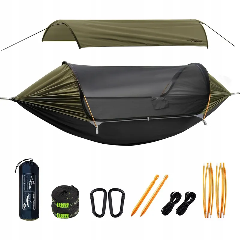 TRAVEL BIRD Hangmattent Met Klamboe UV-bescherming Camping Wandelen — foto 1