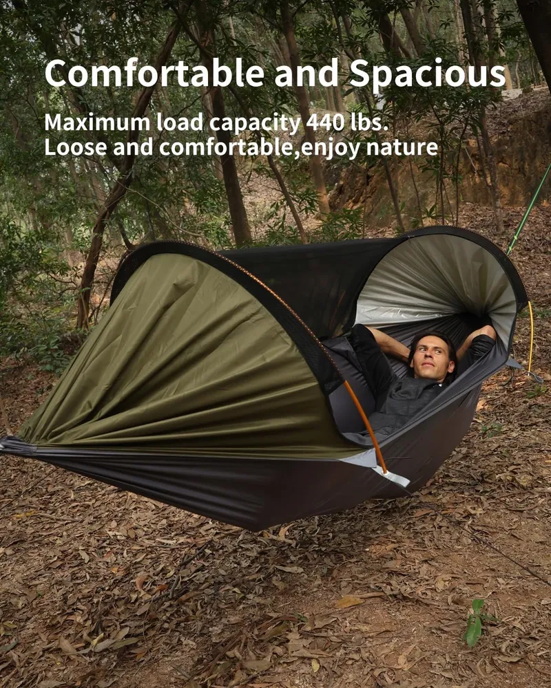 TRAVEL BIRD Hangmattent Met Klamboe UV-bescherming Camping Wandelen — foto 9