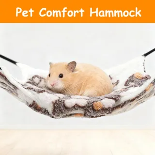 XHYASD Pluche Hangmatten Knaagdieren 2-Laags Set van 4 — miniatuur 4
