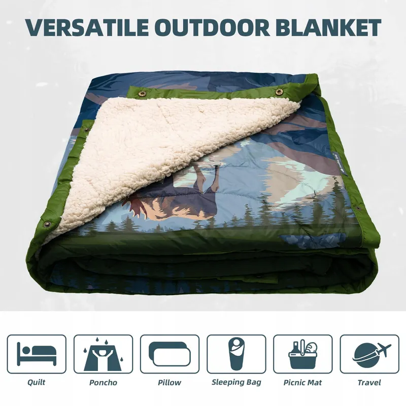 KAWAGEBO KAMP Camping Deken Thermisch Waterdicht 200x145cm — foto 3