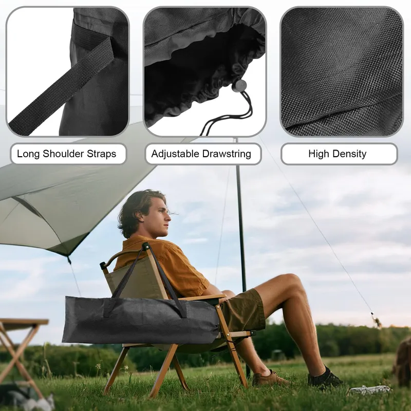 LYREH Camping Tas Groot Stoel Yogamat Hengel Tent 110x38cm — foto 3