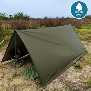 HIDEWALKER Tarp Ultralicht Waterdicht UV Hangmat 4x4m — miniatuur 3