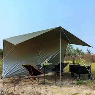 HIDEWALKER Tarp Ultralicht Waterdicht UV Hangmat 4x4m — miniatuur 7