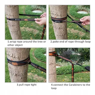NATUREFUN Hangmatbanden Verstelbaar 18 Lussen 2.8m Bomen — miniatuur 6