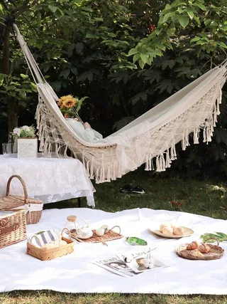 KEREITH Braziliaanse Tuinhangmat Buiten Dubbel Katoen — miniatuur 5