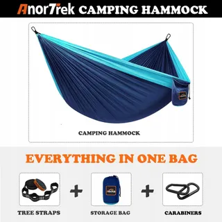ANORTREK Parachute Hangmat Nylon Lichtgewicht Boomriemen — miniatuur 4