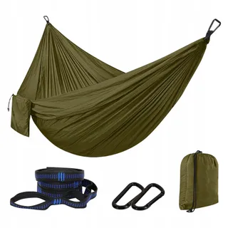 AOREUN Camping Hangmat Parachutenylon Ademend Sneldrogend 270x140 — miniatuur 1