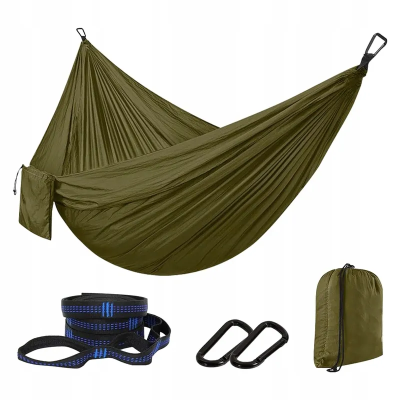 AOREUN Camping Hangmat Parachutenylon Ademend Sneldrogend 270x140 — foto 1
