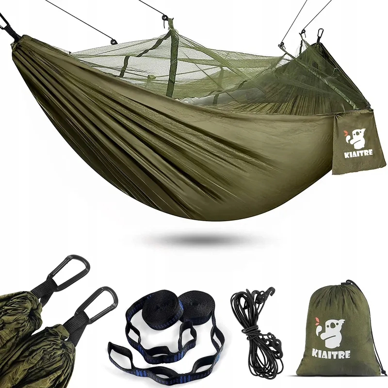 KIAITRE Camping Hangmat Muskietennet 260x130cm 200kg — foto 1