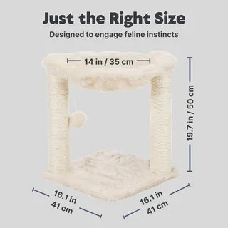 TRIXIE Krabpaal Compact Met Mand Creme 50cm Model 44541 — miniatuur 3