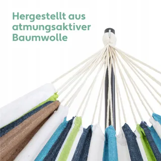VITA5 Hangmatset 2 Personen Tuin Balkon Binnen 200kg Draagvermogen — miniatuur 9