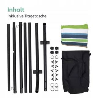 VITA5 Hangmatset 2 Personen Tuin Balkon Binnen 200kg Draagvermogen — miniatuur 8