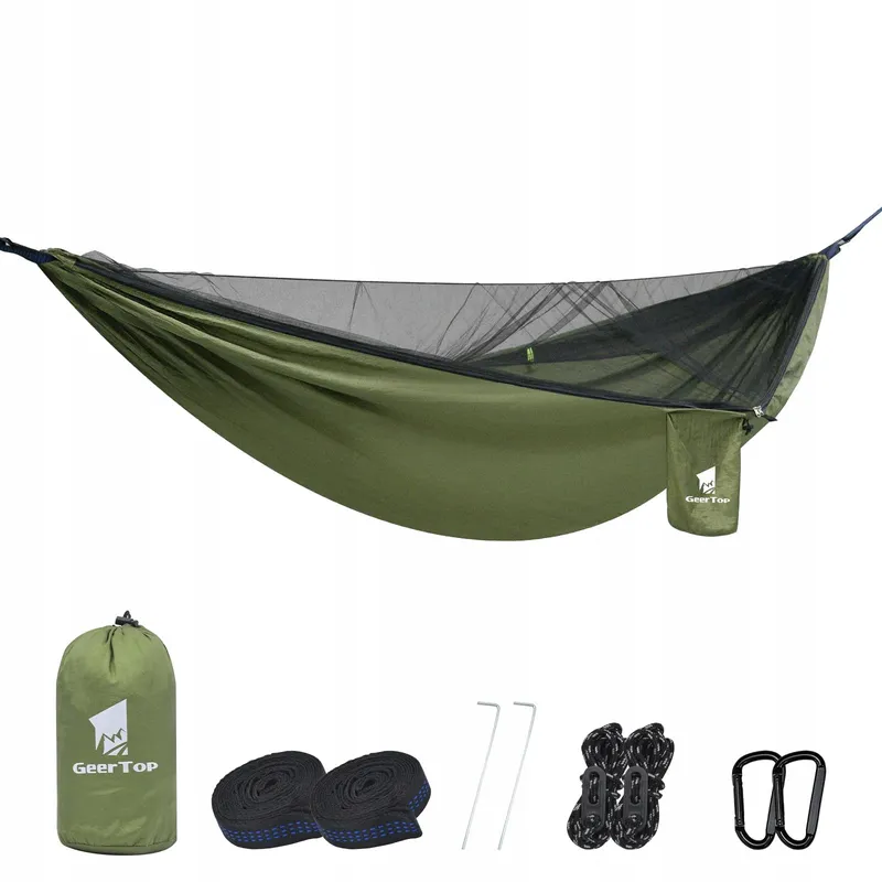 GEERTOP Outdoor Hangmat Met Klamboe Camping Survival Wandelen 300kg — foto 1