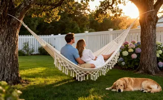 CORTEN Boho Macramé Hangmat Katoen 2 Personen Huis Tuin 200kg — miniatuur 8