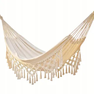 CORTEN Boho Macramé Hangmat Katoen 2 Personen Huis Tuin 200kg — miniatuur 1