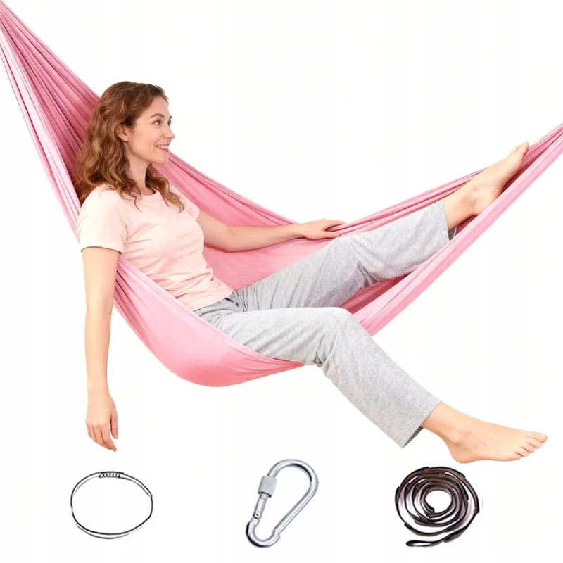 HENRRIDA Aerial Yoga Hangmat Set Beginners Roze — foto 1