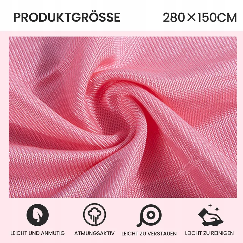 HENRRIDA Aerial Yoga Hangmat Set Beginners Roze — foto 2