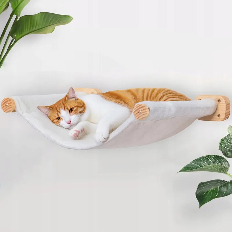 PELUOMOZ Kattenwandbed Groot Dubbelzijdig Pluche Canvas 15kg — foto 1