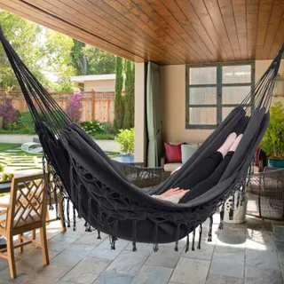 YAERSI Boho Hangmat 2 Personen Draagbaar 204kg — miniatuur 2