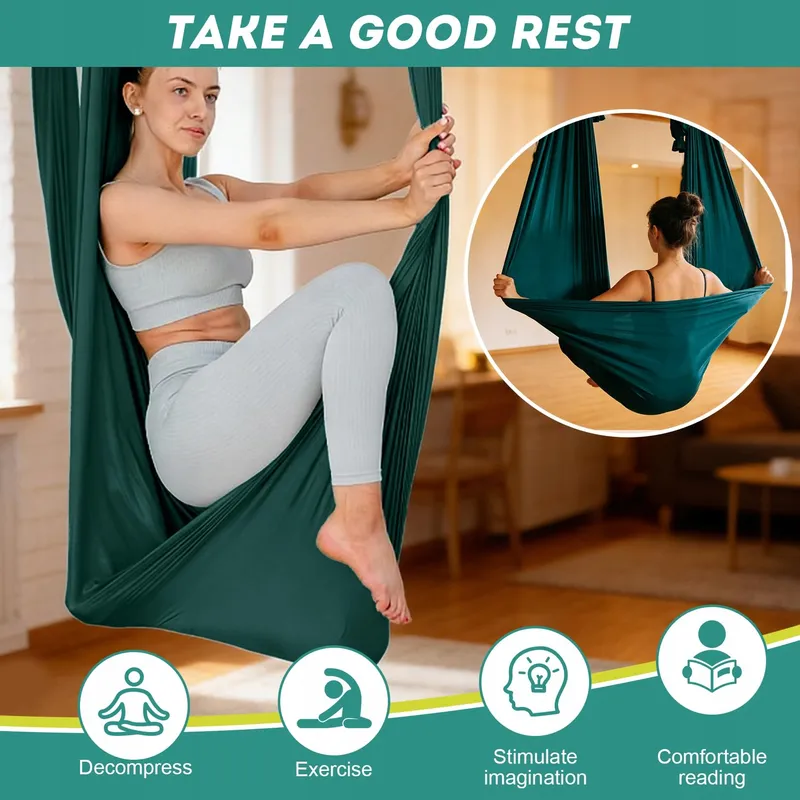 Forbabe Aerial Yoga Hangmat Schommel Voor Stretchtraining 200kg — foto 6