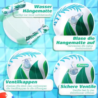 AMTEKER Waterbed Volwassenen 4-in-1 Set 2 Stuks Zwembadaccessoires — miniatuur 4
