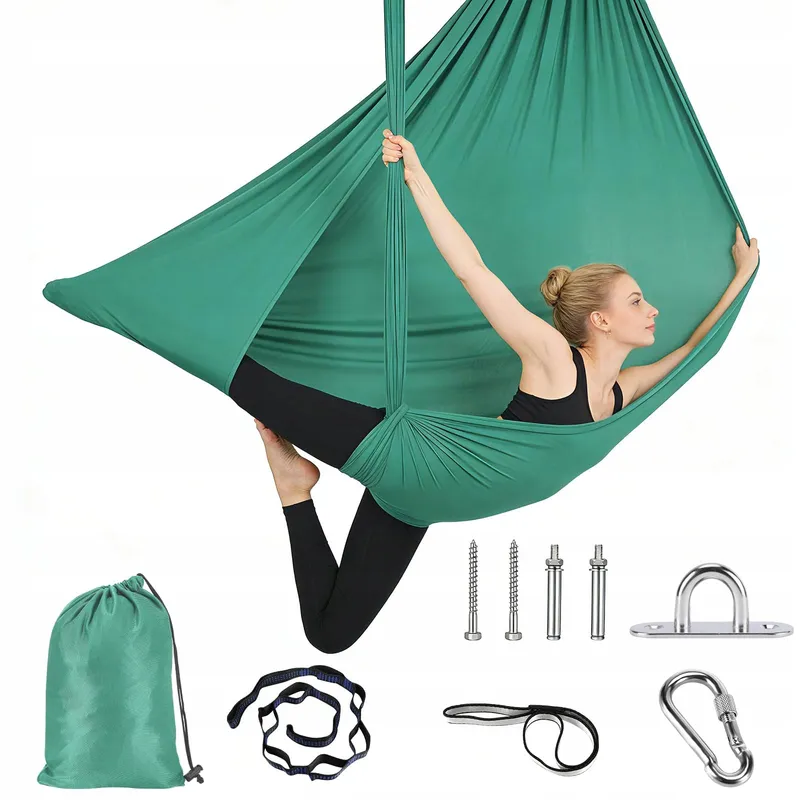 STARANRY Groene Hangmat Montageset Camping Tuin 150x340cm 250kg Max — foto 1
