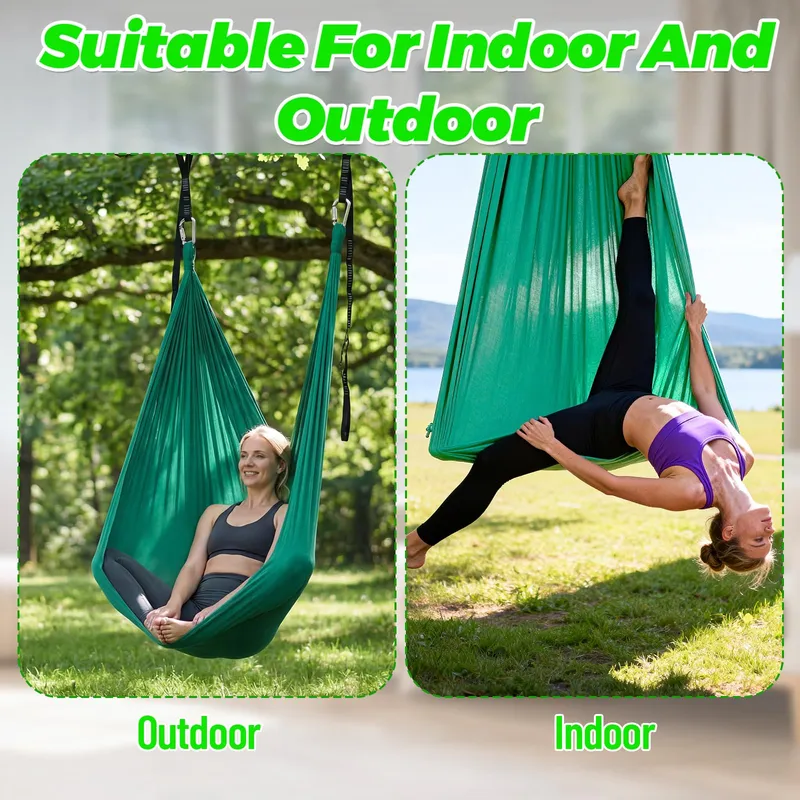 STARANRY Groene Hangmat Montageset Camping Tuin 150x340cm 250kg Max — foto 5
