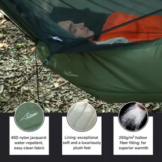 TRAVEL BIRD Onderdeken Voor Hangmat Warme Isolatie Ultralicht 4 Seizoenen — miniatuur 2