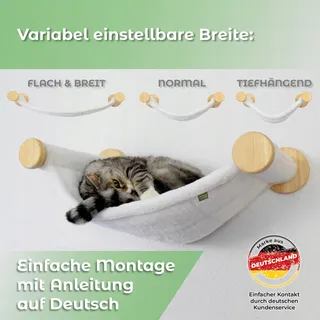 KAHUME Kattenhangmat Muur Voor Krabpaal ECO — miniatuur 3