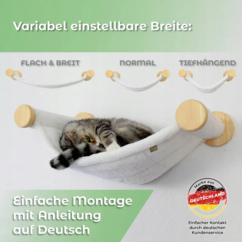KAHUME Kattenhangmat Muur Voor Krabpaal ECO — foto 3