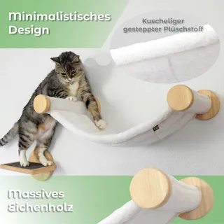 KAHUME Kattenhangmat Muur Voor Krabpaal ECO — miniatuur 2