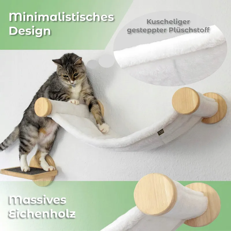 KAHUME Kattenhangmat Muur Voor Krabpaal ECO — foto 2