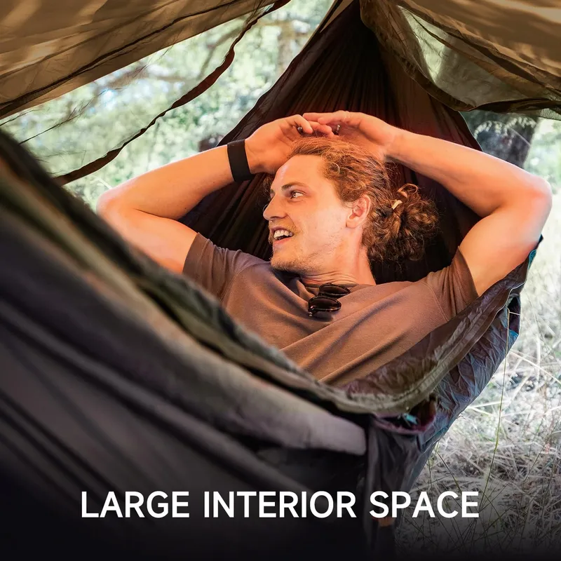 TRAVEL BIRD Hangmatset 4-in-1 Klamboe Regenzeil Trekking — foto 4