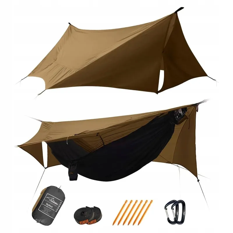TRAVEL BIRD Hangmatset 4-in-1 Klamboe Regenzeil Trekking — foto 1