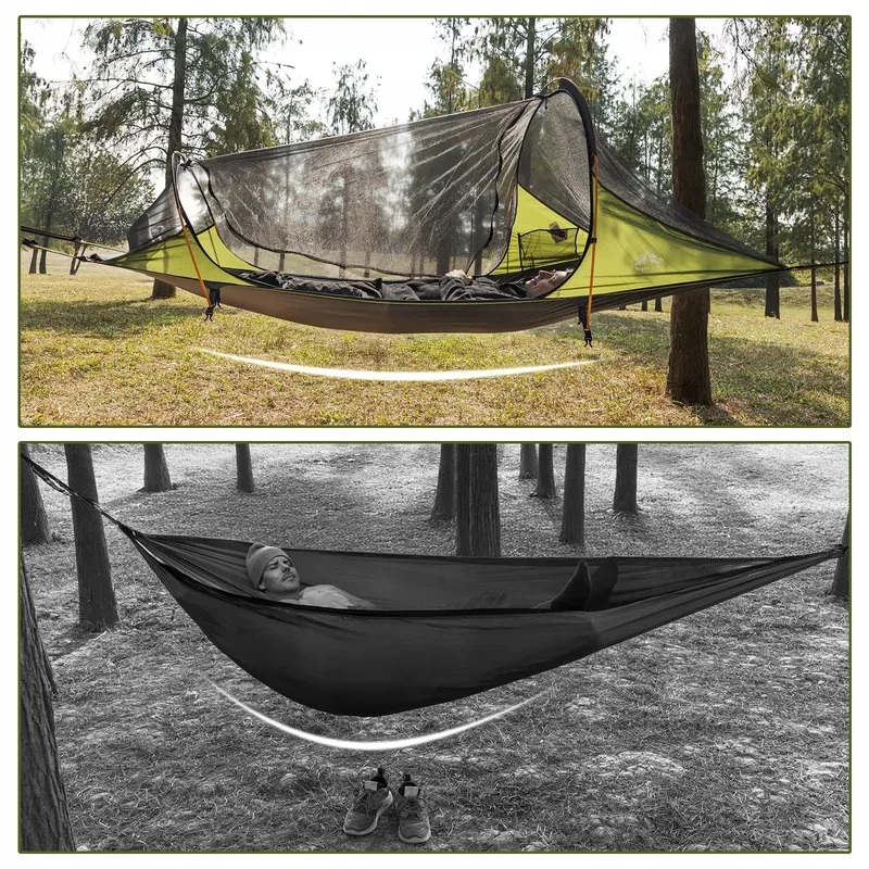 NIGHT CAT Buiten Hangmat Waterdicht Met Klamboe En Tarp XXL Camping — foto 7