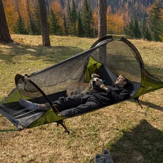 NIGHT CAT Buiten Hangmat Waterdicht Met Klamboe En Tarp XXL Camping — miniatuur 4